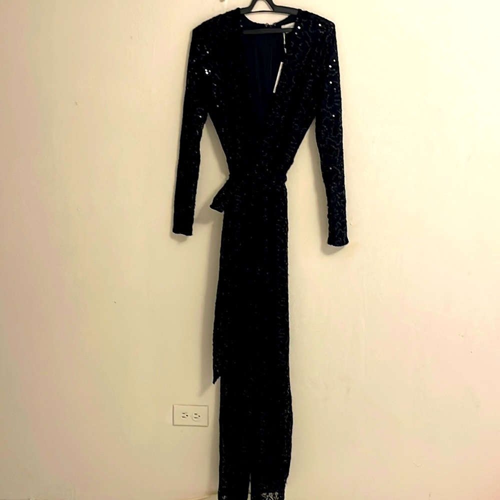 Sequin Black Jumpsuit